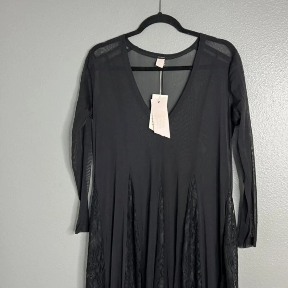 Witchy Gothic Lace Slip Maxi Dress We Are HAH Free People - Picture 3 of 11
